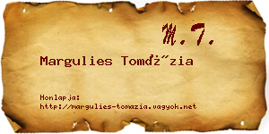 Margulies Tomázia névjegykártya